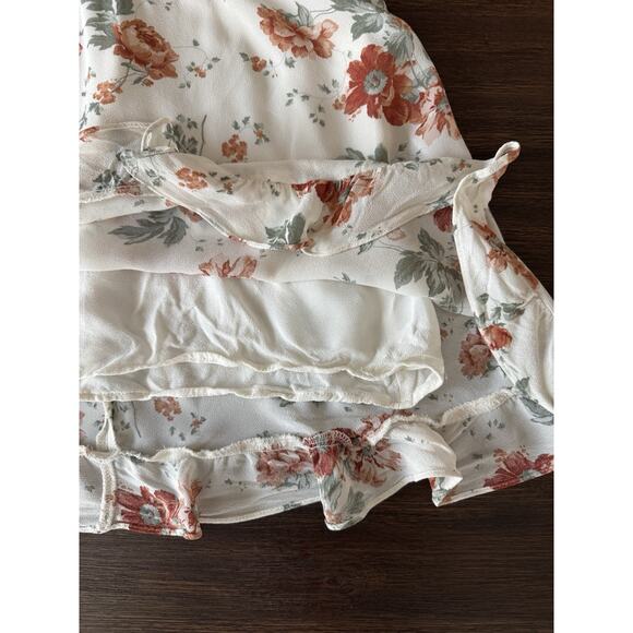 Reformation Floral Christine Dress XSmall Georgette Romantic Corset - Picture 11 of 12